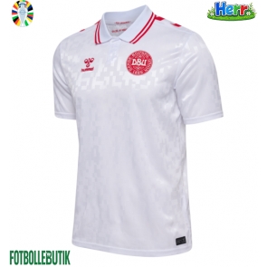 Danmark Bortatröja EM 2024 Kortärmad